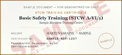 Basic Safety Training (STCW A-VI/1)