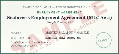 Seafarer's Employment Agreement (SEA)