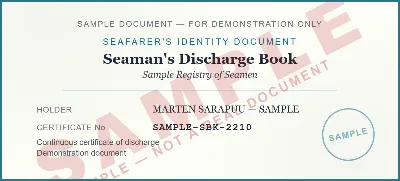 Seaman's Discharge Book